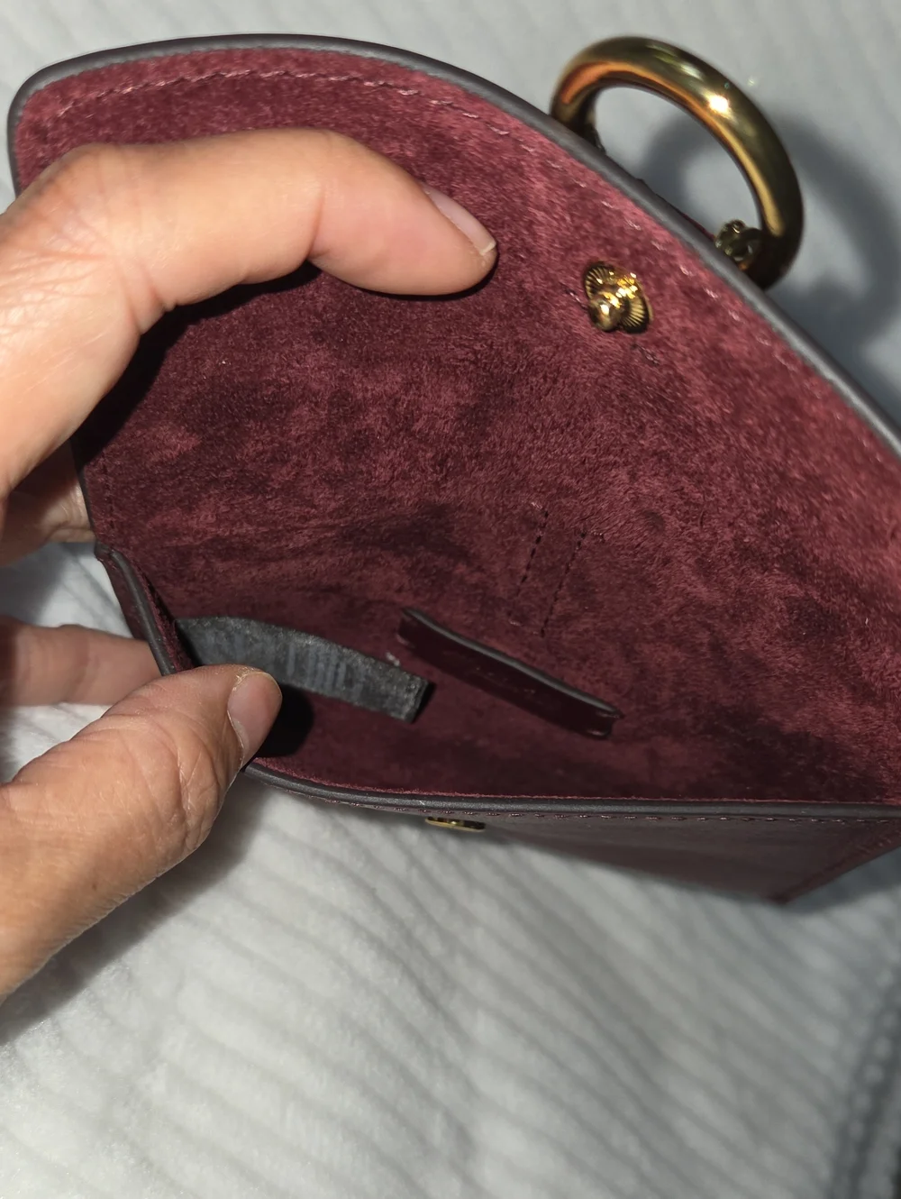 Madewell The Ring Charm Wallet In Sangria